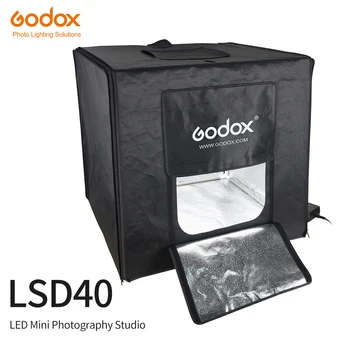 Godox LSD40 40*40 cm 40 W LED Photo Studio Softbox Ľahký Stan SoftBox +AC Adaptér +PVC Pozadia pre Telefón DSLR Streľba Produkt