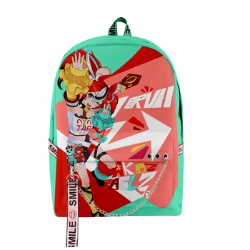 Harajuku Novinka Školské Tašky Unisex Hakos Baelz VTuber Anime Cestovné Tašky 3D Tlač Oxford Nepremokavé Notebook Ramenný Batohy