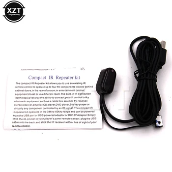 Kvalitný USB IR (Infračervené Diaľkové Extender Vysielač, Prijímač Repeater Adaptér Pre TV Box CD DVD Prehrávač