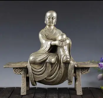 Meď Socha Zber bielej medi a Mosadze Remeslá Lavičke Buddha