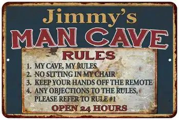 Osobné Jimmyho Muž Jaskyňa Pravidlá Elegantný Rustikálny Zelená Prihláste sa Domov Kovové prihlásiť.