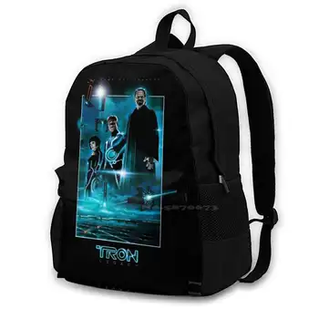 Tron Legacy Školské Tašky Pre Dospievajúce Dievčatá Notebook Cestovné Tašky Tron Film Neon Legacy Encom Encom Corporation