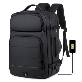 Štátna Vlajka 40 L Rozšíriteľná Batohy USB Nabíjací Port 17 palcový Notebook Taška Nepremokavé SWISS-Polyfunkčné Business Travel Bag